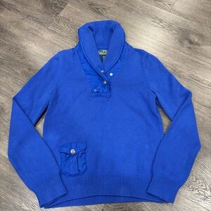 L-RL Lauren Active Ralph Lauren Active Sweater, Women’s L, Blue, Stain